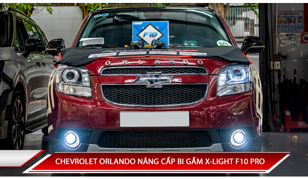CHEVROLET ORLANDO NÂNG CẤP BI GẦM X-LIGHT F10 PRO